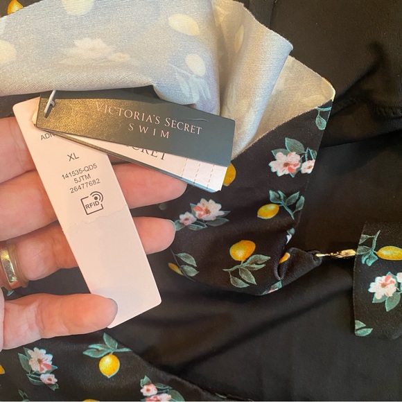 Victoria’s Secret • Lemon Floral Ruffle One-Piece Swimsuit • XL • NWT - Picture 9 of 11